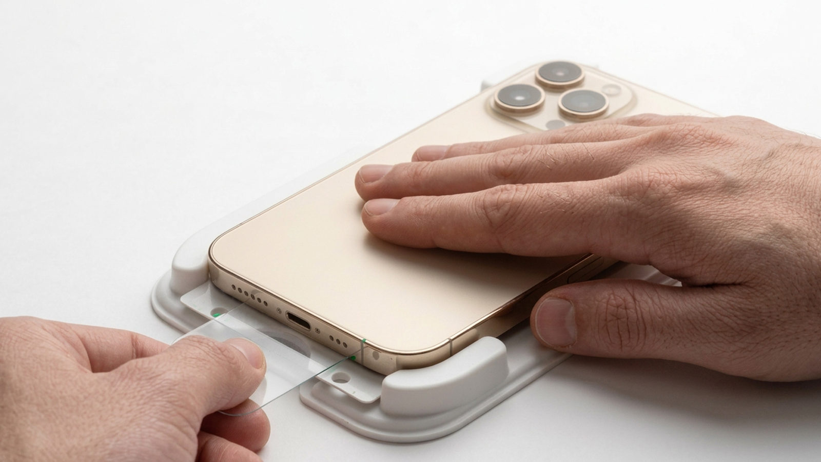 Apply the EyeFly3D film with the Easy Align Tray